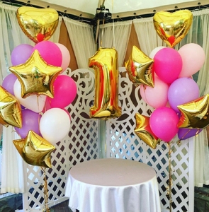 Оформление шарами "Нам принцессам"