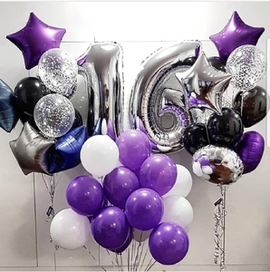 Фотозона из шаров "Сиреневый"