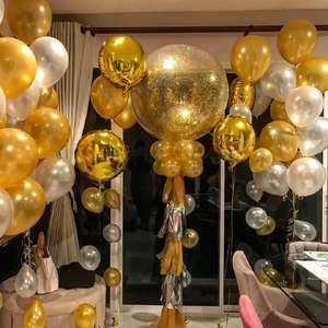 Оформление шарами "Золотая лихорадка"