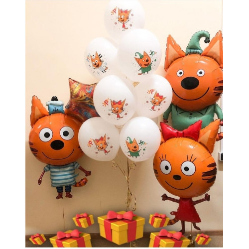 Набор воздушных шаров "Три кота 3 вариант"