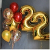 Набор воздушных шаров "Красный-золотой"